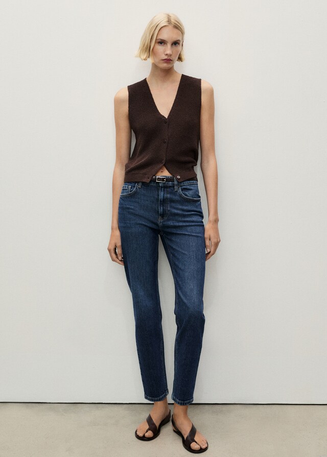 Mango Comfort-Jeans mit hohem Bund Newmom Discount Store für neue Produkte
