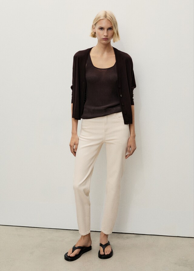 Mango Comfort-Jeans mit hohem Bund Newmom Nur noch ein Tag übrig