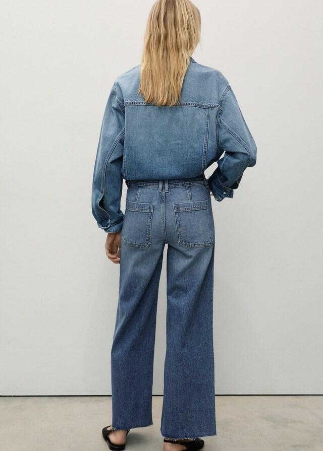 Mango Culotte-Jeans mit hohem Bund Catherin 50% Rabatt mit kostenlosem Versand