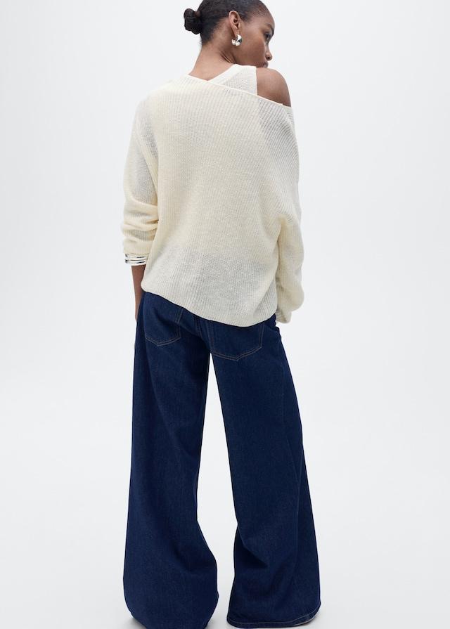 Mango Strickpullover mit V-Ausschnitt Black Friday Preise