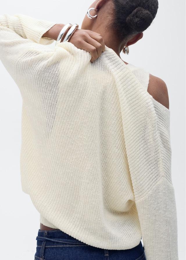 Mango Strickpullover mit V-Ausschnitt Black Friday Preise