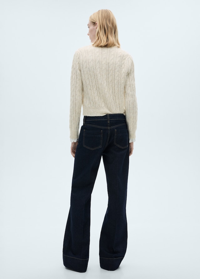 Mango Zopfmuster-Cardigan mit Ajourdetails 2025