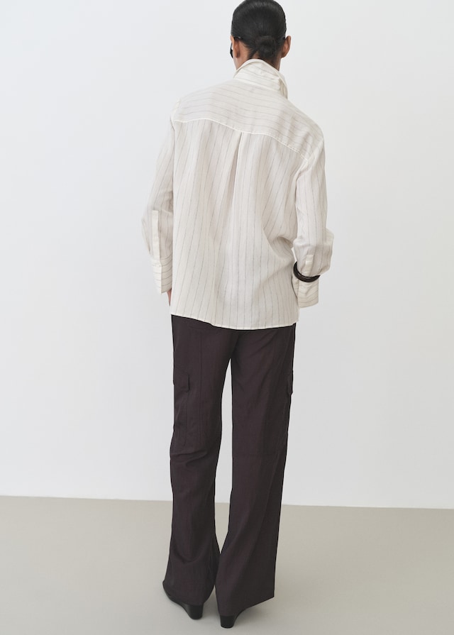 Mango Hemd mit Streifenprint Limitierter Zeitrabatt