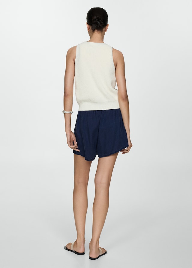 Mango Lyocell-Shorts mit Stretchbund Neueste Mode
