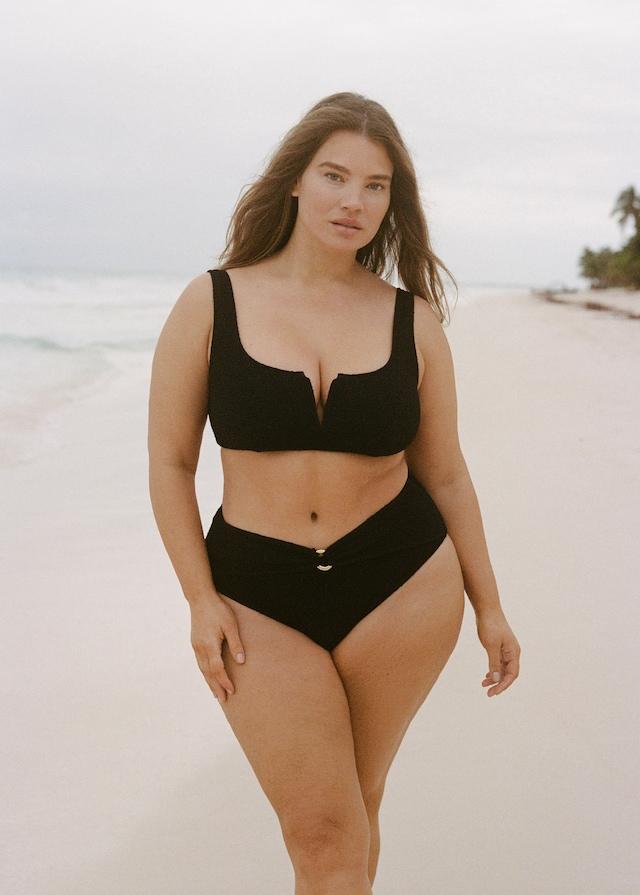 Mango Bikini-Top mit Frottee-Effekt Große Rabatte