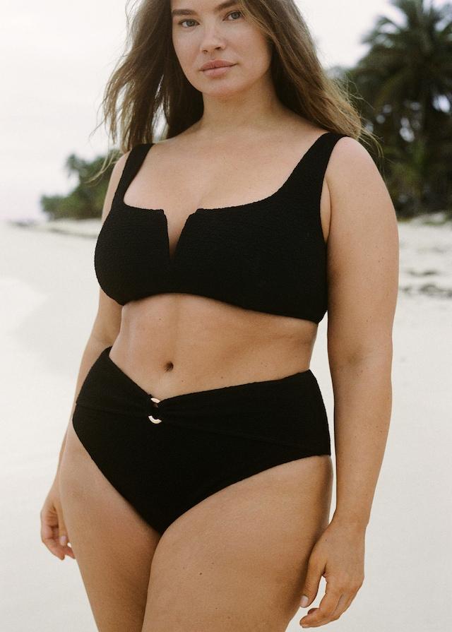 Mango Bikini-Top mit Frottee-Effekt Große Rabatte