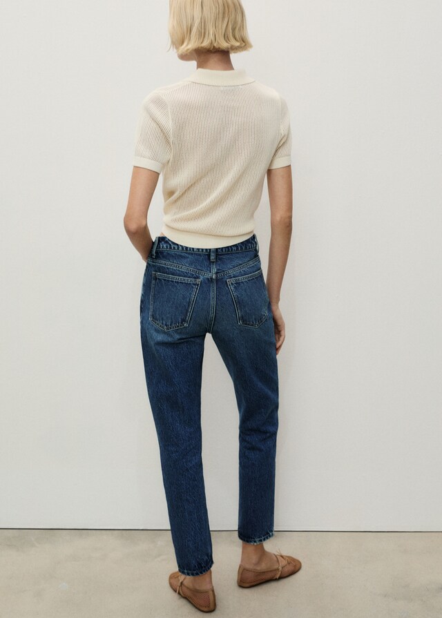 Mango Mom-Jeans mit hohem Bund Mom2000 Räumungsverkauf
