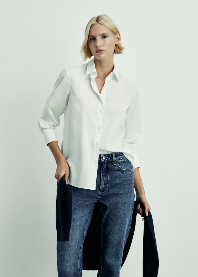 Mango Mom-Jeans mit hohem Bund Mom2000 Räumungsverkauf