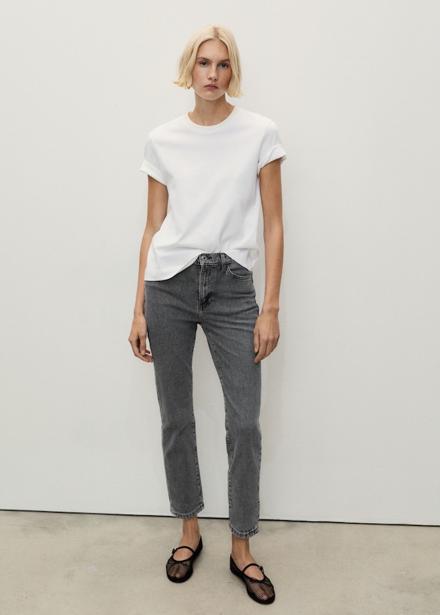 Mango Slim-Jeans in Cropped-Länge Claudia Tägliche Deals