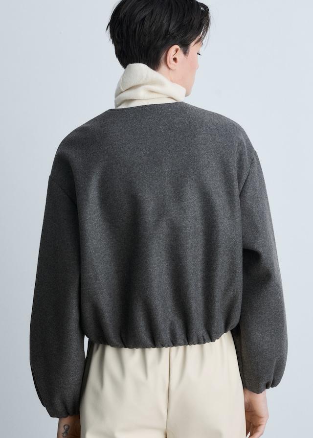 Mango Bomberjacke mit gerafften Details Sonderangebote