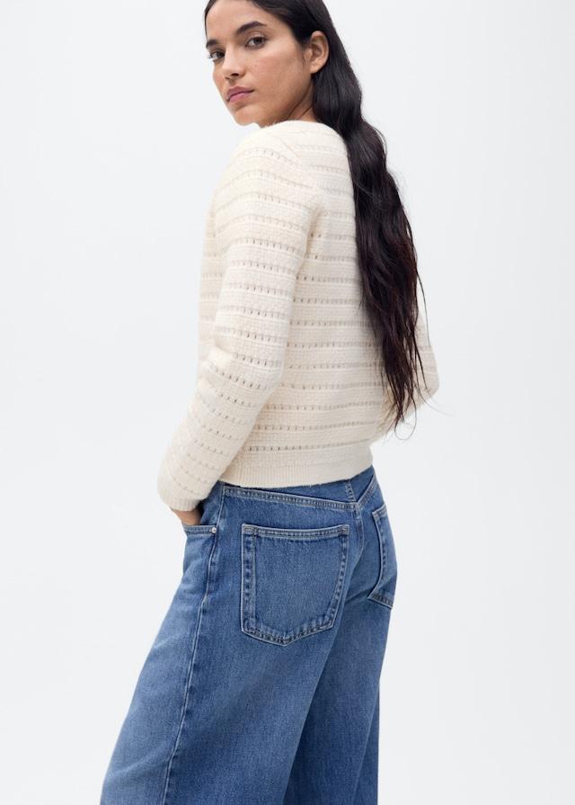 Mango Strickjacke mit Ajour-Details VIP-Rabatte