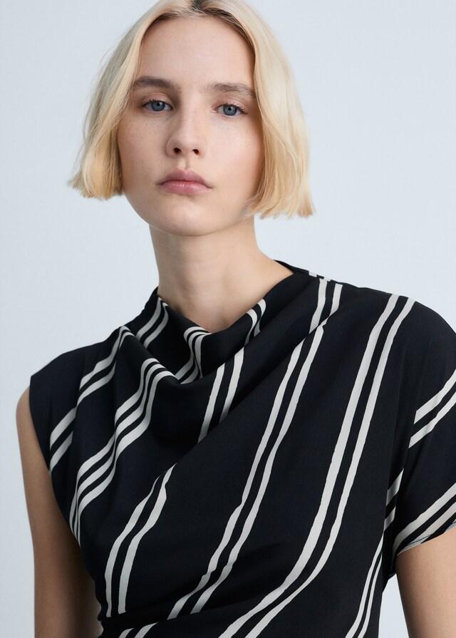 Mango Midikleid mit Streifenmuster Begrenzte Freigabe