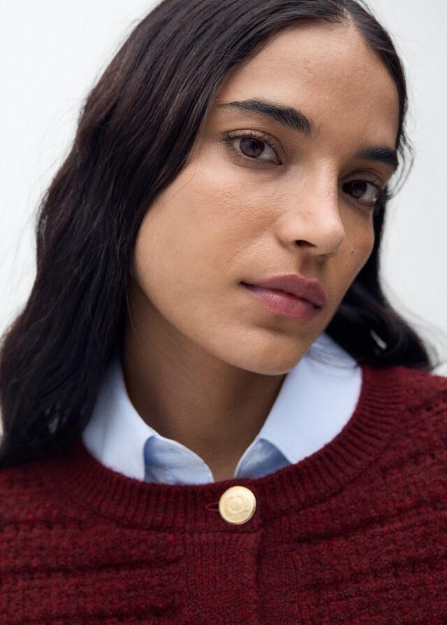 Mango Strickjacke mit Ajour-Details Zeitbegrenzte Promotion