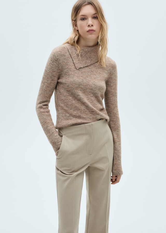 Mango Flared Hose mit mittelhohem Bund Discount Store für neue Produkte