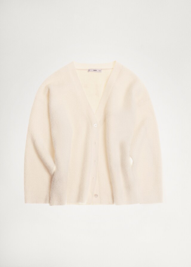 Mango Strickcardigan mit Fell-Effekt Outlet