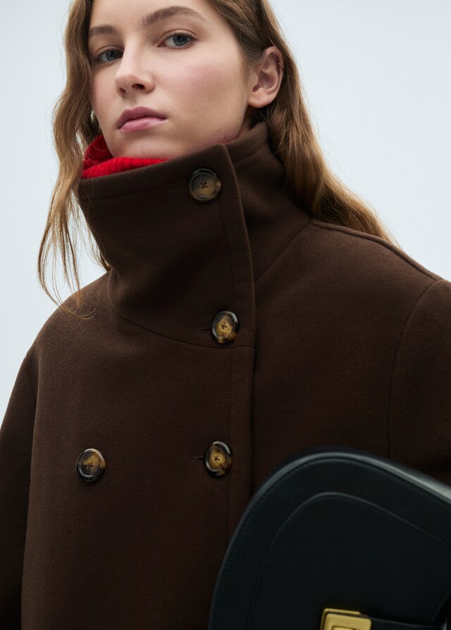 Mango Kurzer Mantel aus Schurwolle Hotsell