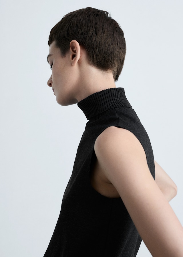 Mango Stricktop mit Rollkragen Rabatt