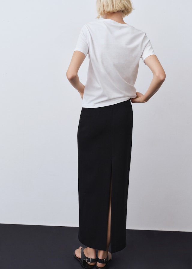 Mango Baumwoll-T-Shirt V-Ausschnitt Flash Sale
