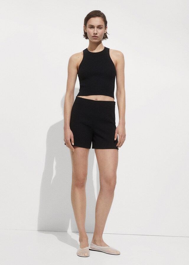 Mango Gerade Shorts mit mittlerer Bundhöhe Cyber Monday