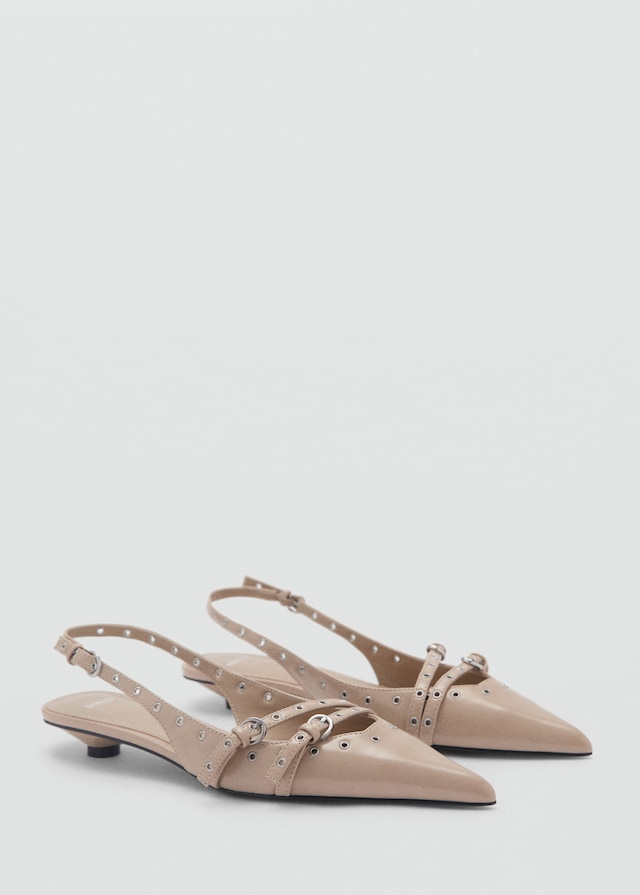 Mango Gestanzte Kitten-Heels Tägliche Deals