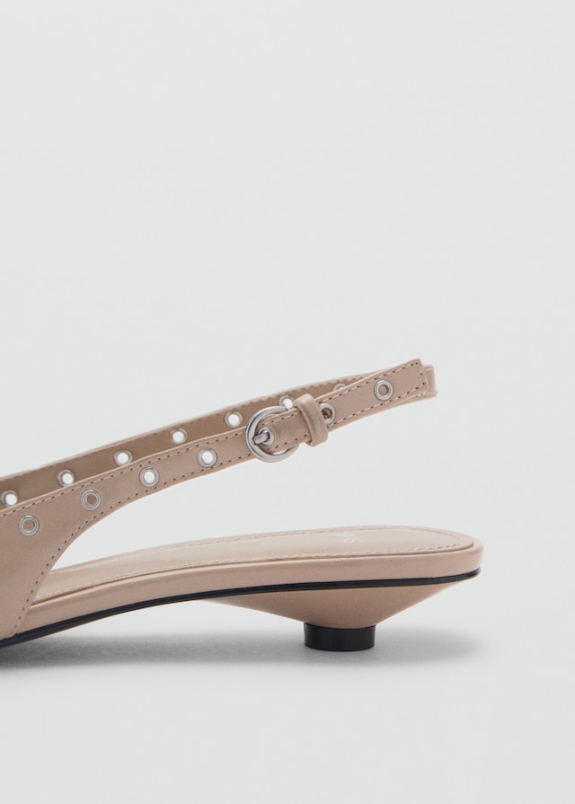 Mango Gestanzte Kitten-Heels Tägliche Deals