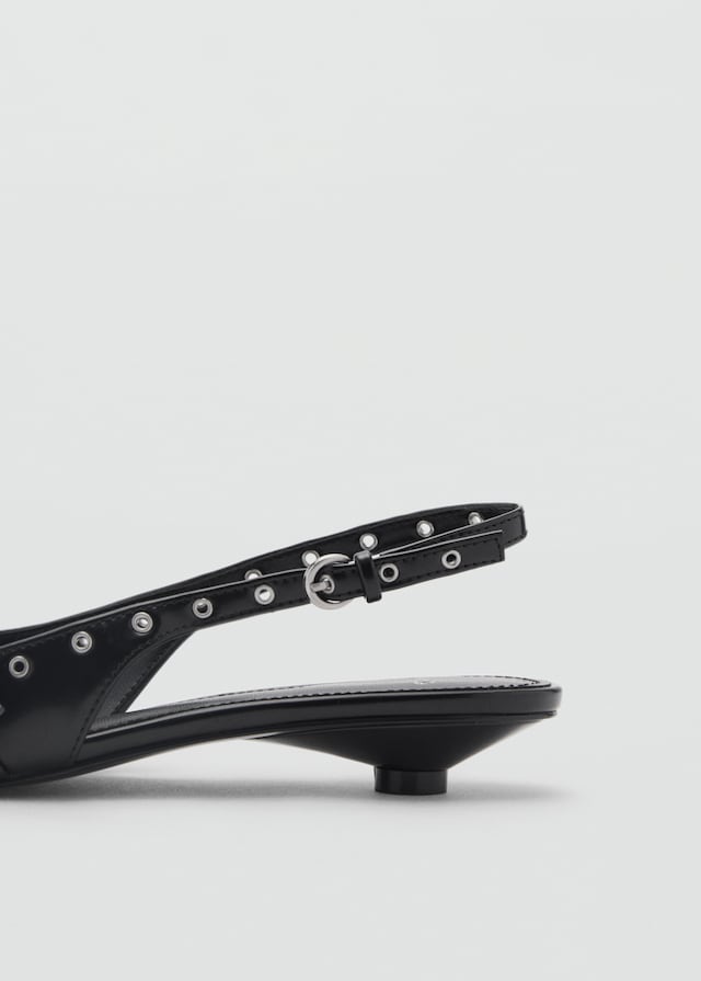 Mango Gestanzte Kitten-Heels Sonderangebote