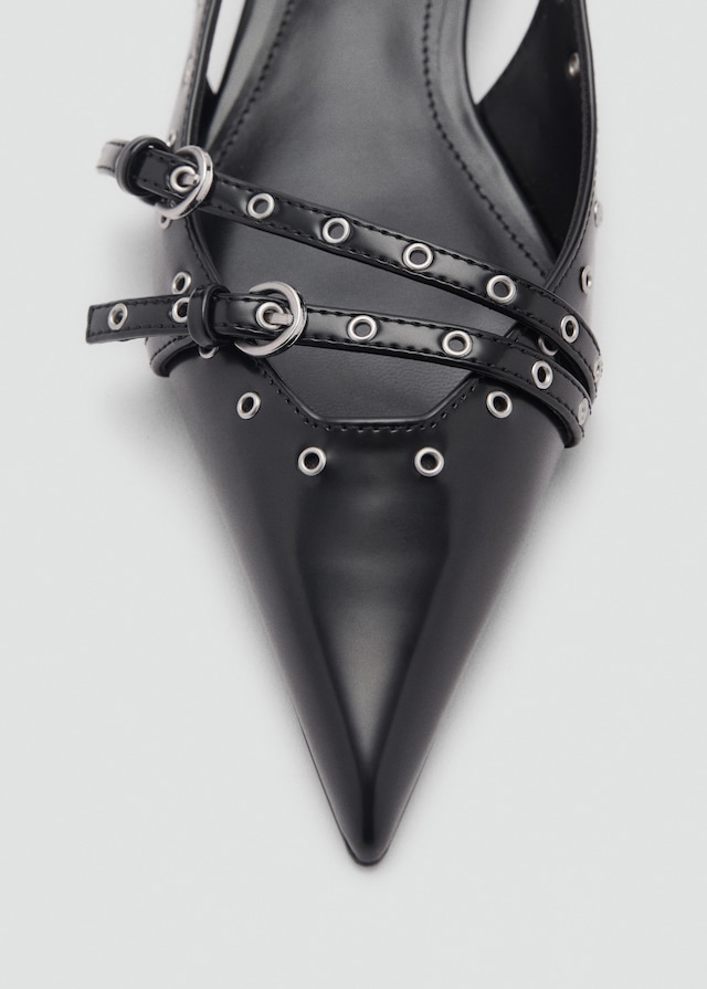 Mango Gestanzte Kitten-Heels Sonderangebote