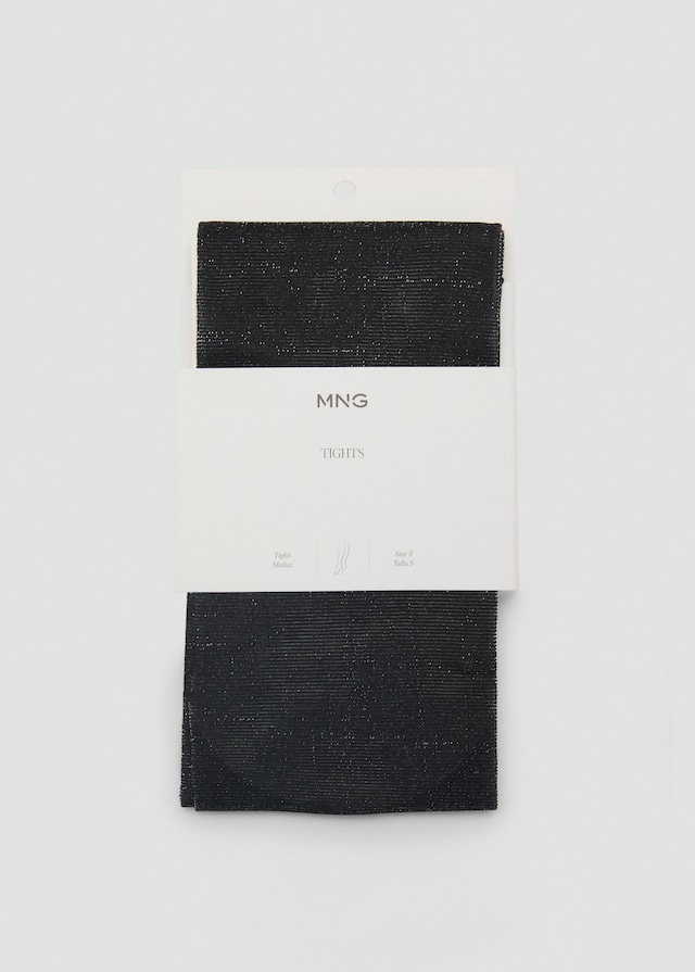 Mango Strumpfhose mit Lurex-Detail Speichern exportieren