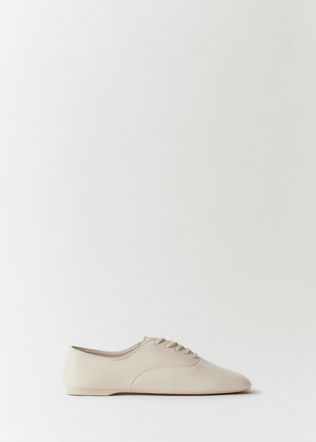 Mango Geschnürter Lederschuh Black Friday Preise