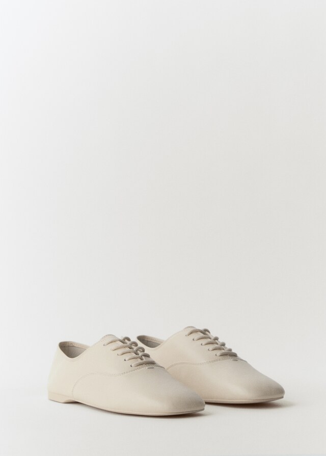 Mango Geschnürter Lederschuh Black Friday Preise