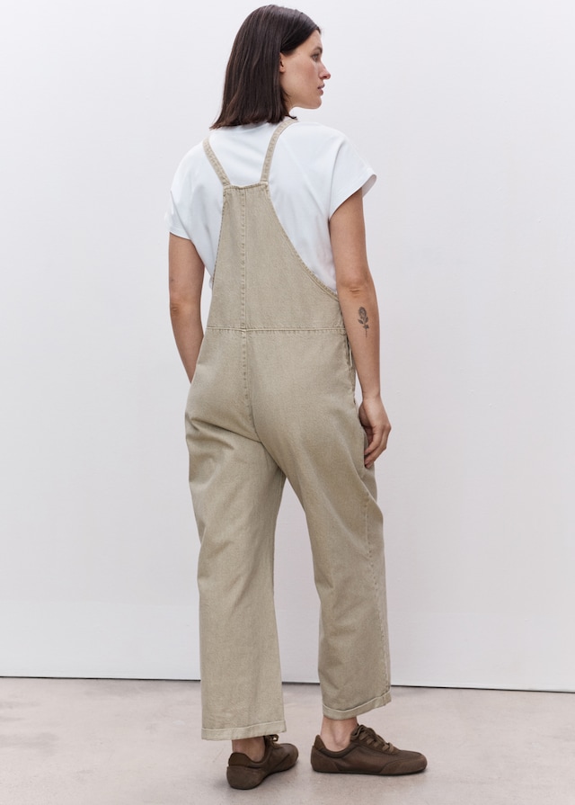 Mango Umstands-Latzhose aus Jeans im Angebot