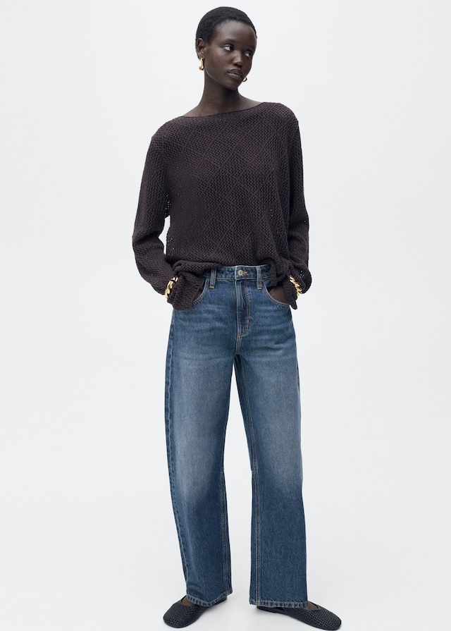Mango Balloon-Jeans mit hoher Bundhöhe Rabatt