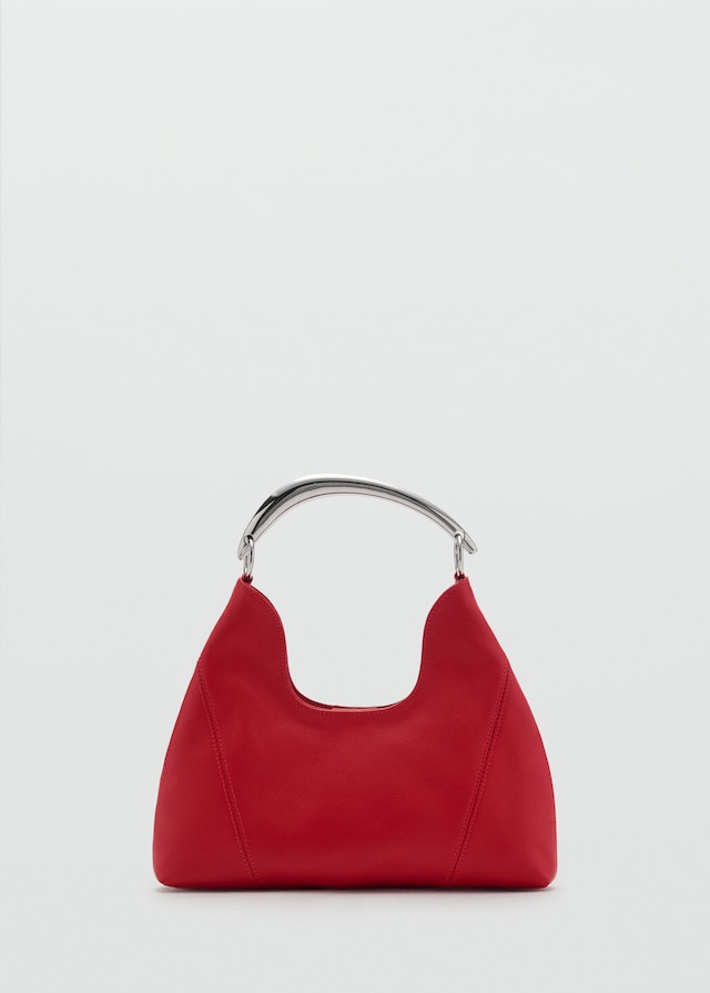 Mango Schultertasche mit Metall-Henkel Muttertagsangebot
