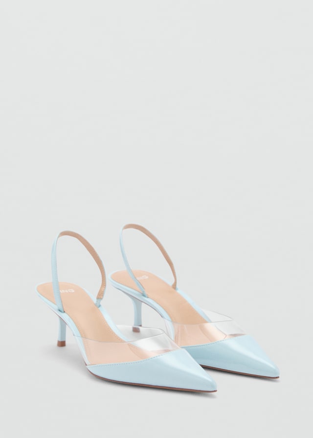 Mango Pumps mit Vinyl-Einsatz Top Angebot