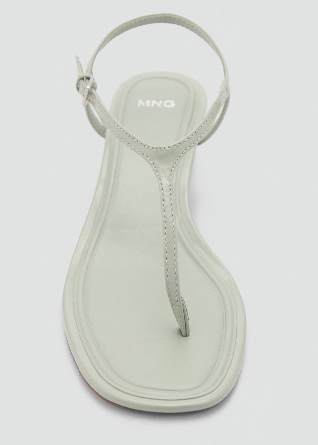 Mango Riemensandale mit Kittenabsatz Online Outlet