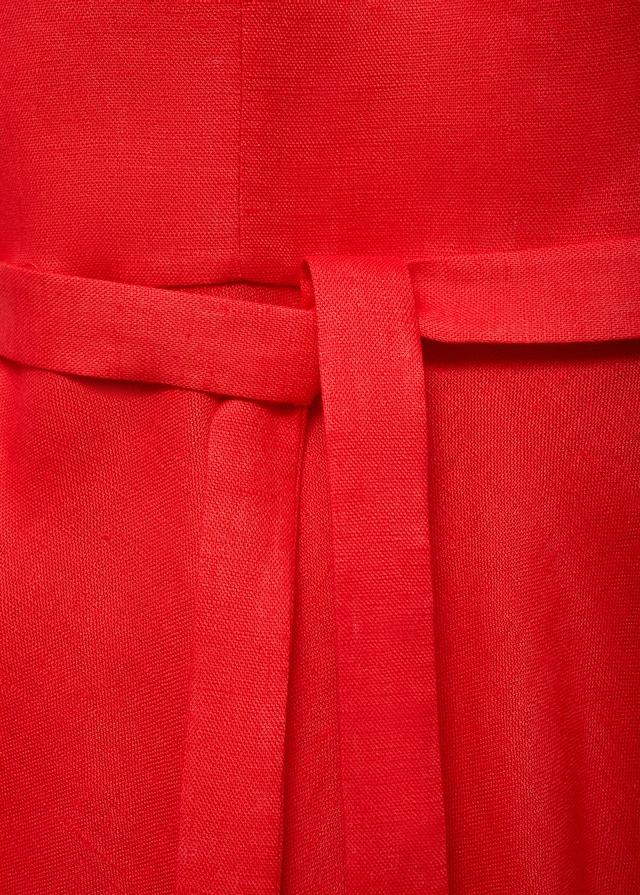 Mango Leinenkleid mit Schleife Kauf eins, bekomm eins gratis