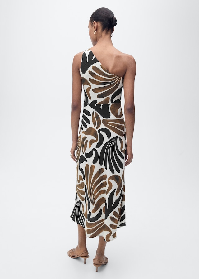 Mango Kleid mit abstraktem Blumenmuster Super Sparpreis