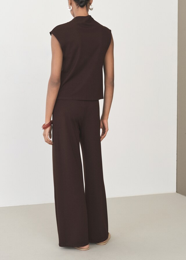 Mango Wideleg-Hose mit Stretchbund Letzter Tag