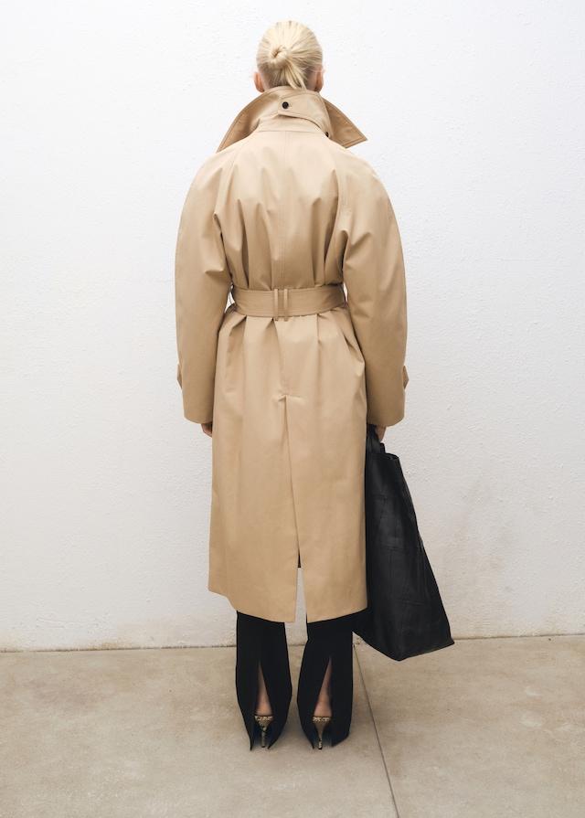 Mango Langer Oversized-Trenchcoat aus Baumwolle Bis zu 50% Rabatt