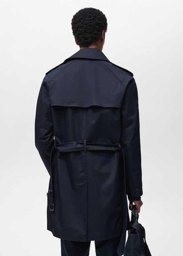 Mango Wasserabweisender Trenchcoat mit Gürtel Speichern exportieren