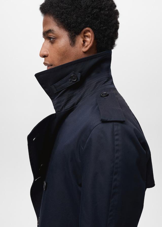Mango Wasserabweisender Trenchcoat mit Gürtel Speichern exportieren
