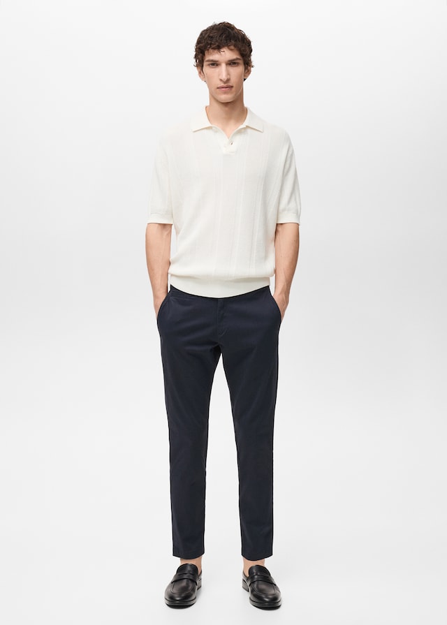 Mango Tapered-Chinohose Prato in Cropped-Länge Online
