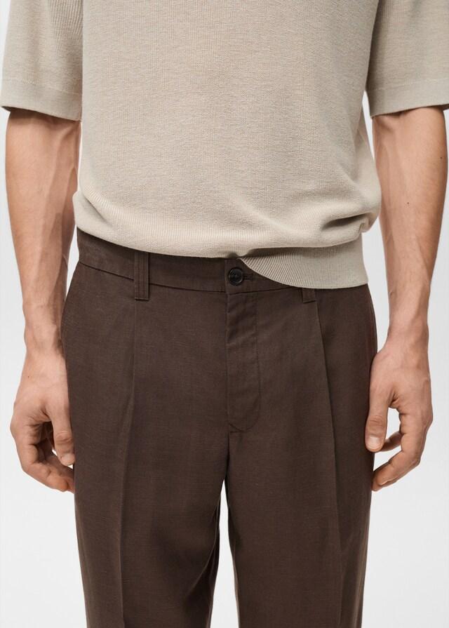 Mango Regular-Fit-Leinenhose Angebote