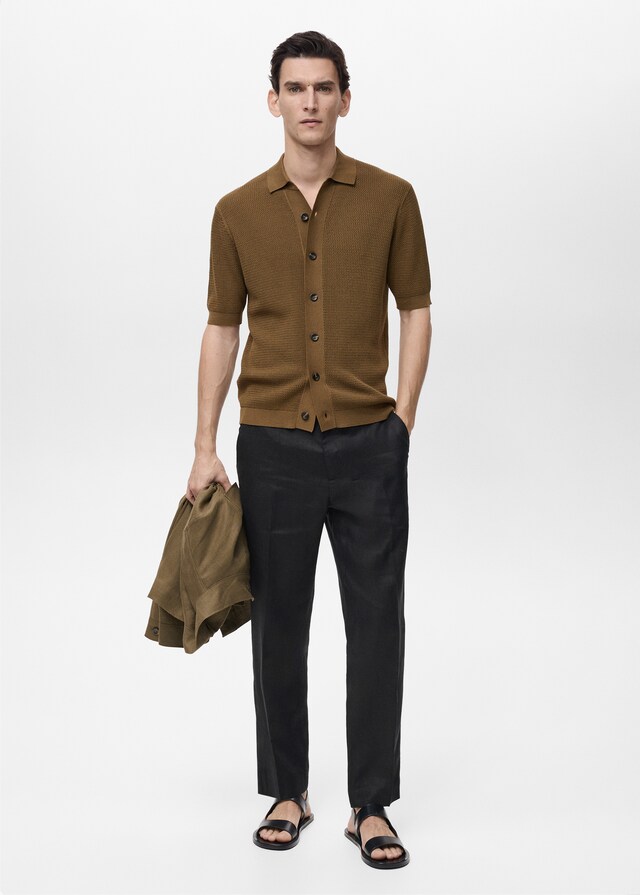 Mango Regular Fit-Hose aus 100 % Leinen Hotsell