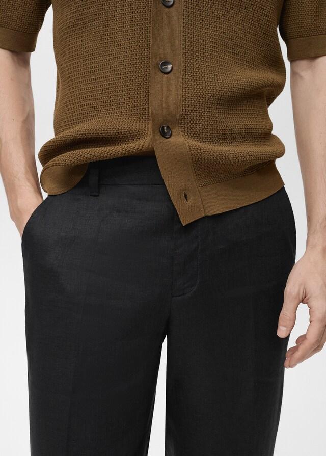 Mango Regular Fit-Hose aus 100 % Leinen Hotsell