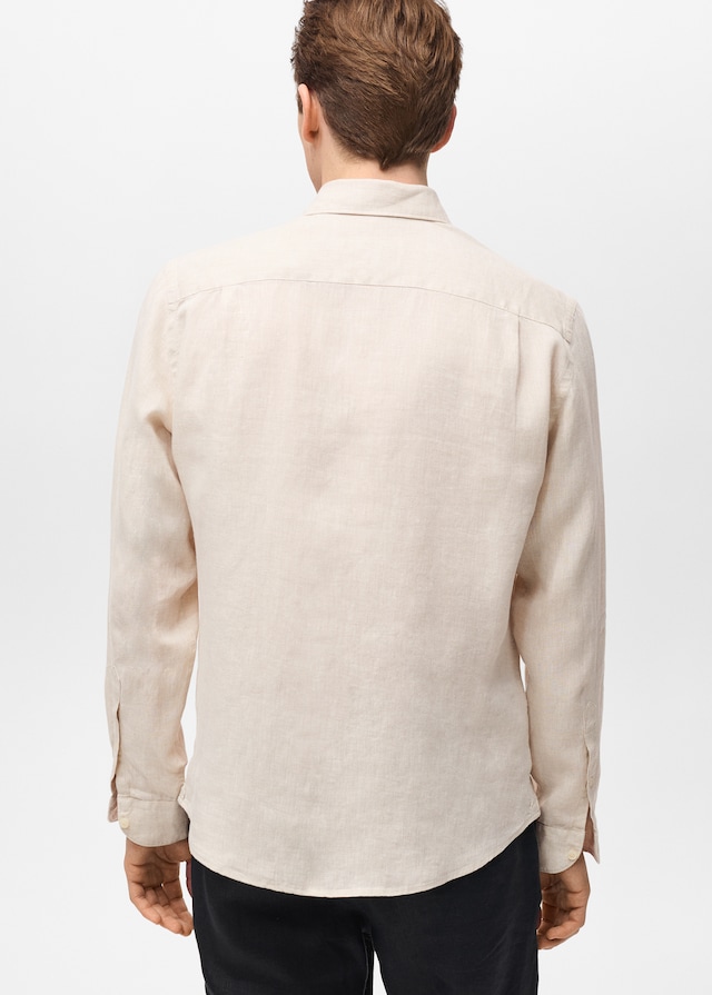 Mango Regular-Fit-Hemd aus 100 % Leinen Blitzverkäufe
