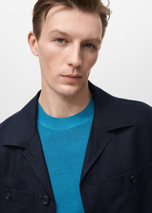Mango Overshirt aus Lyocell-/Leinengemisch mit Taschen Osterangebot