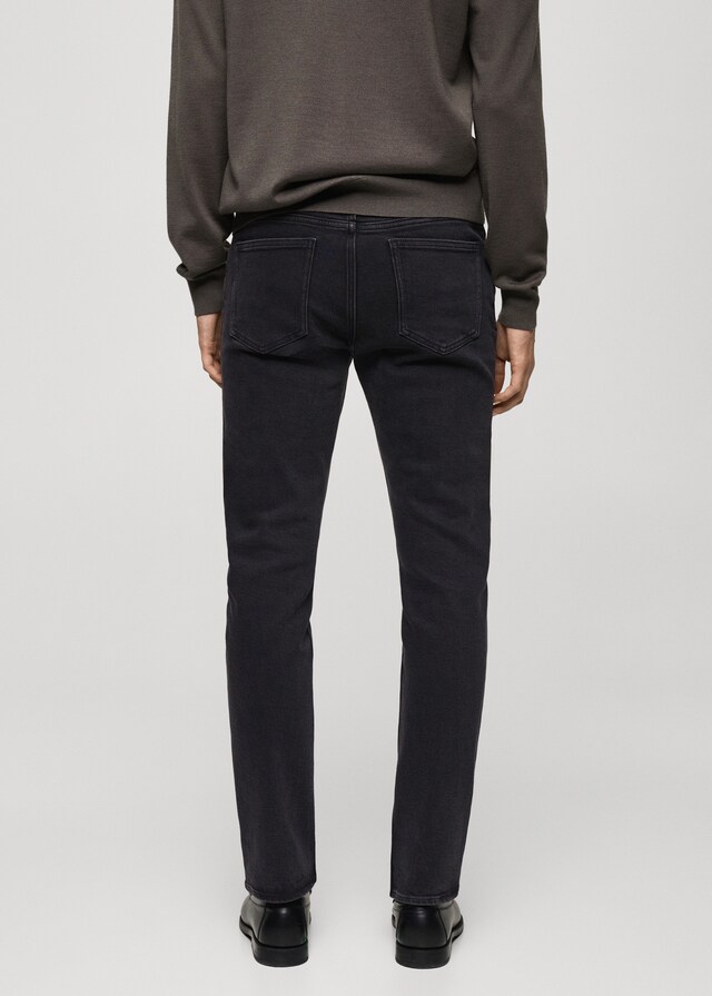 Mango Schwarze Slim Fit Jeans Jan Top Angebot