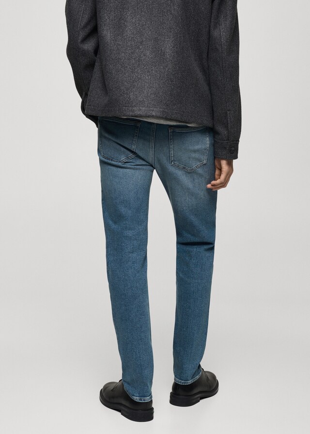 Mango Slim Fit-Jeans Jan im Used-Look mit mittlerer Waschung Neueste Mode