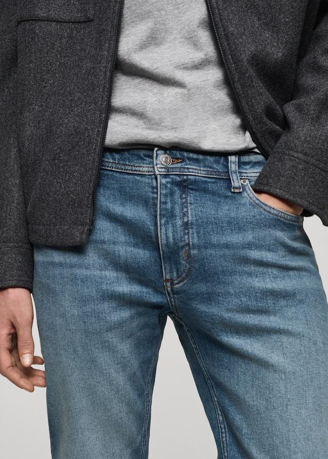 Mango Slim Fit-Jeans Jan im Used-Look mit mittlerer Waschung Neueste Mode